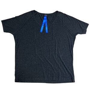 Kit and Ace  t shirt top, dark gray cashmere mix